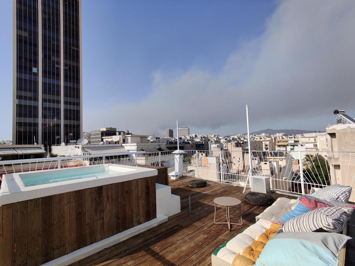 Unique Solar Penthouse With Jacuzzi And Sauna In Central 아테네 외부 사진